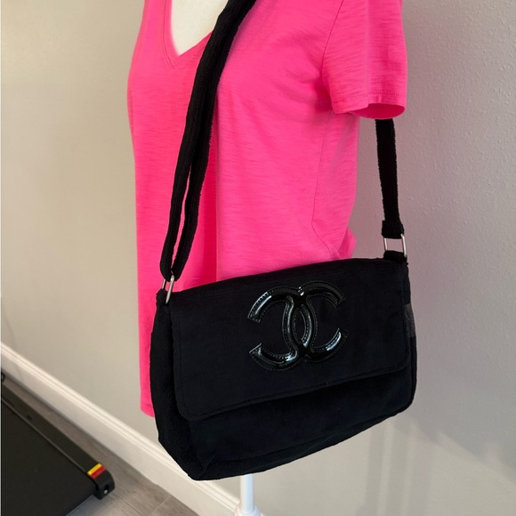 CHANEL Handbags - Chanel Precision Black Shoulder Crossbody Bag